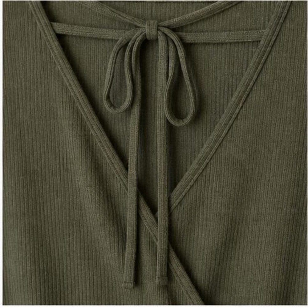 Olive Ruffle Blouse - Picture 4 of 6